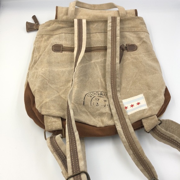 Travel Backpack Brown Dry Clean Only Denmark, Poland, Africa,U.S.A. - Picture 6 of 13